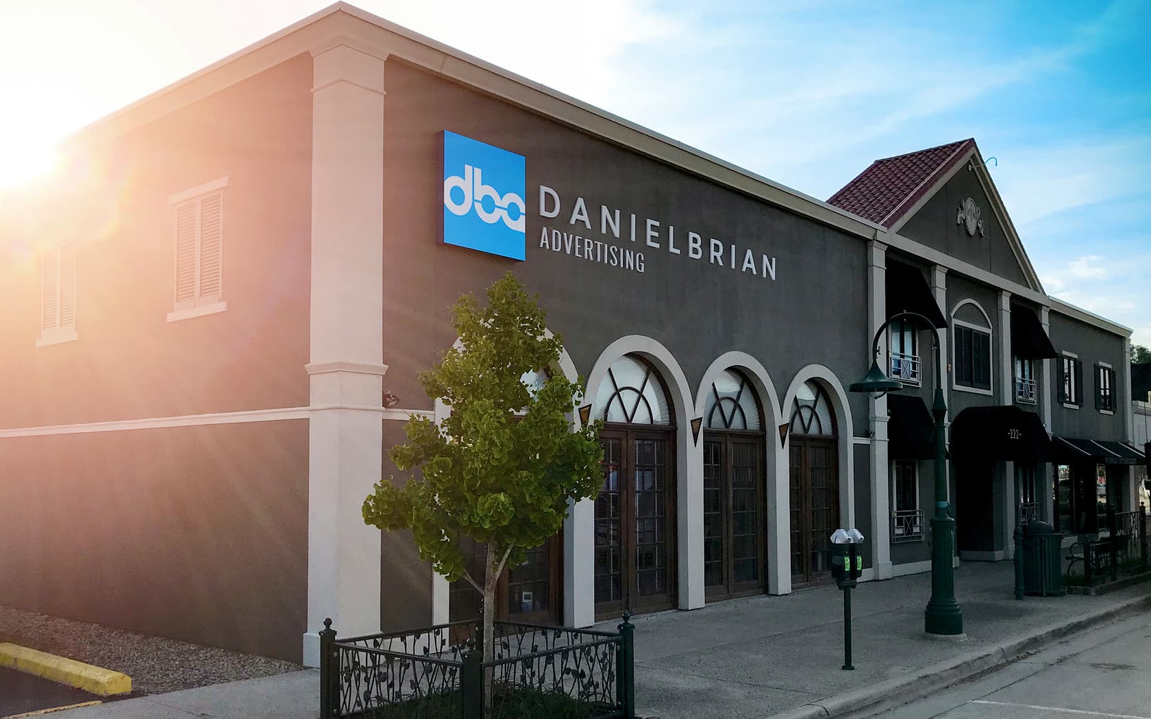 Daniel Brian Advertising building on Main Street in Rochester